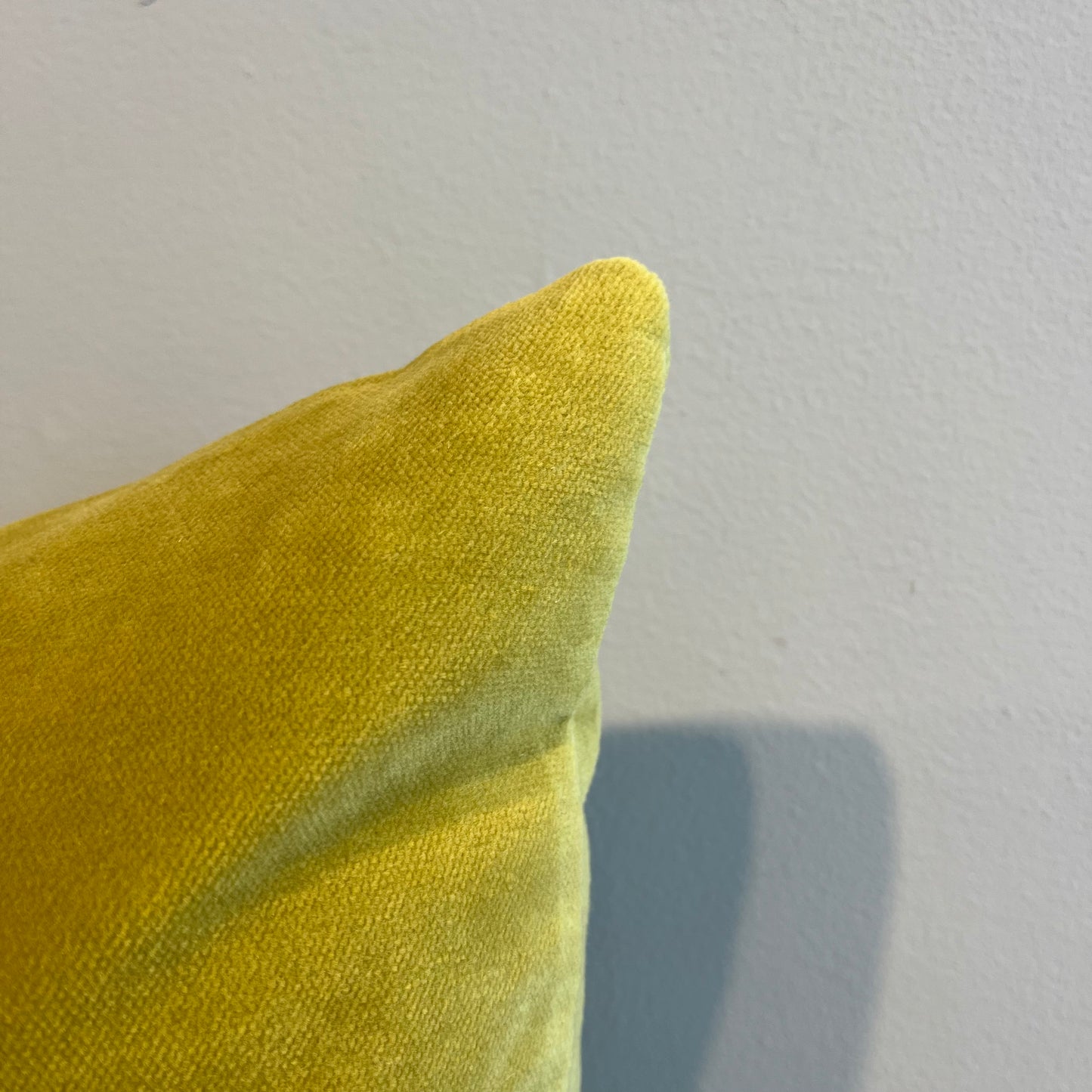 Wasabi Velvet Throw Pillow