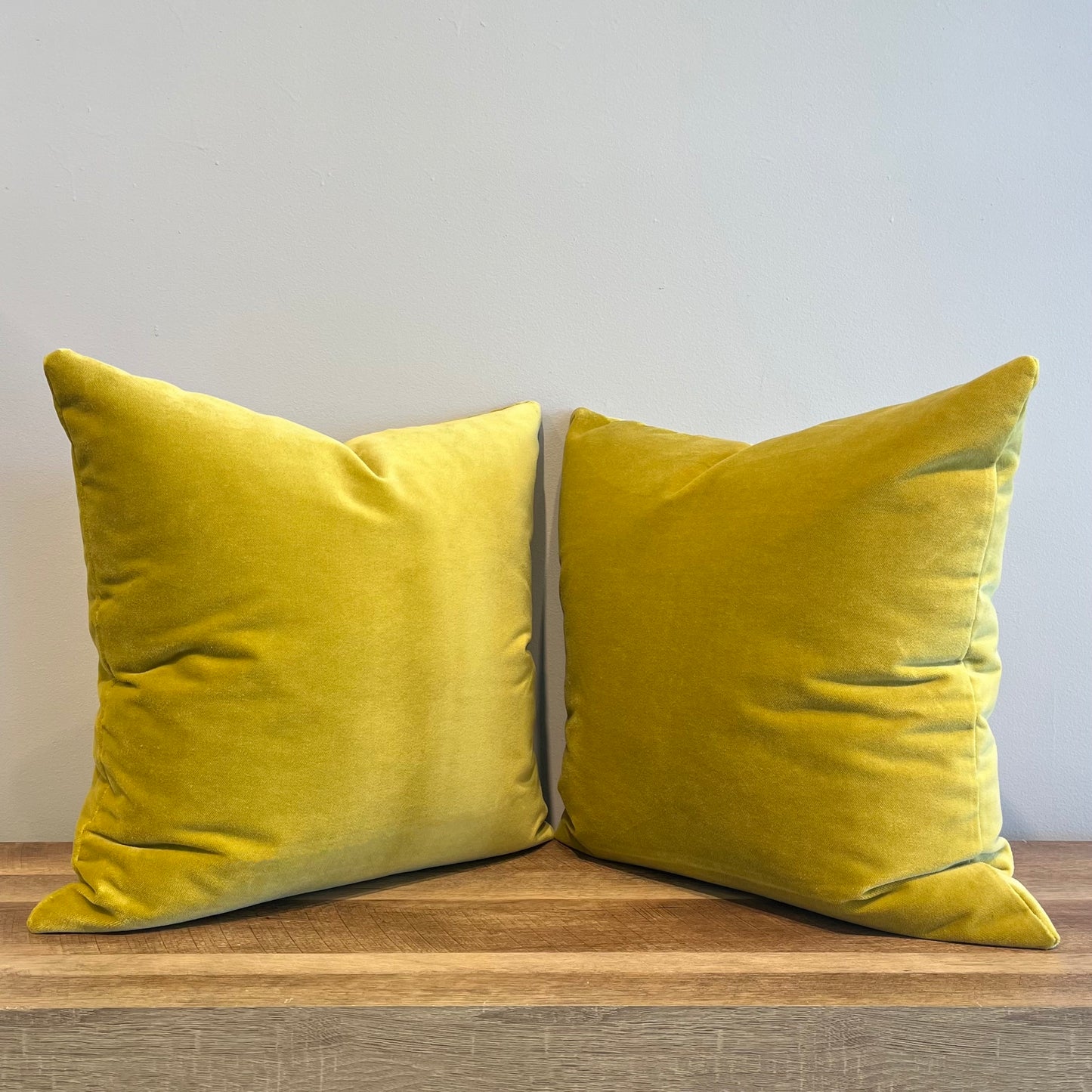 Wasabi Velvet Throw Pillow