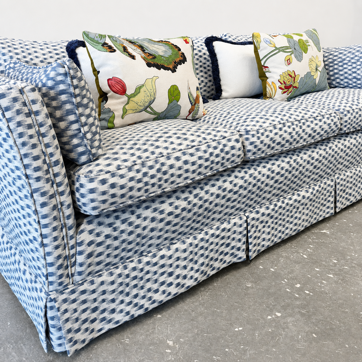 Fluted Tuxedo Sofa