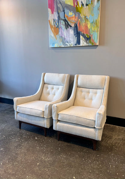 Pair of Mid Century Lounger Club Chairs