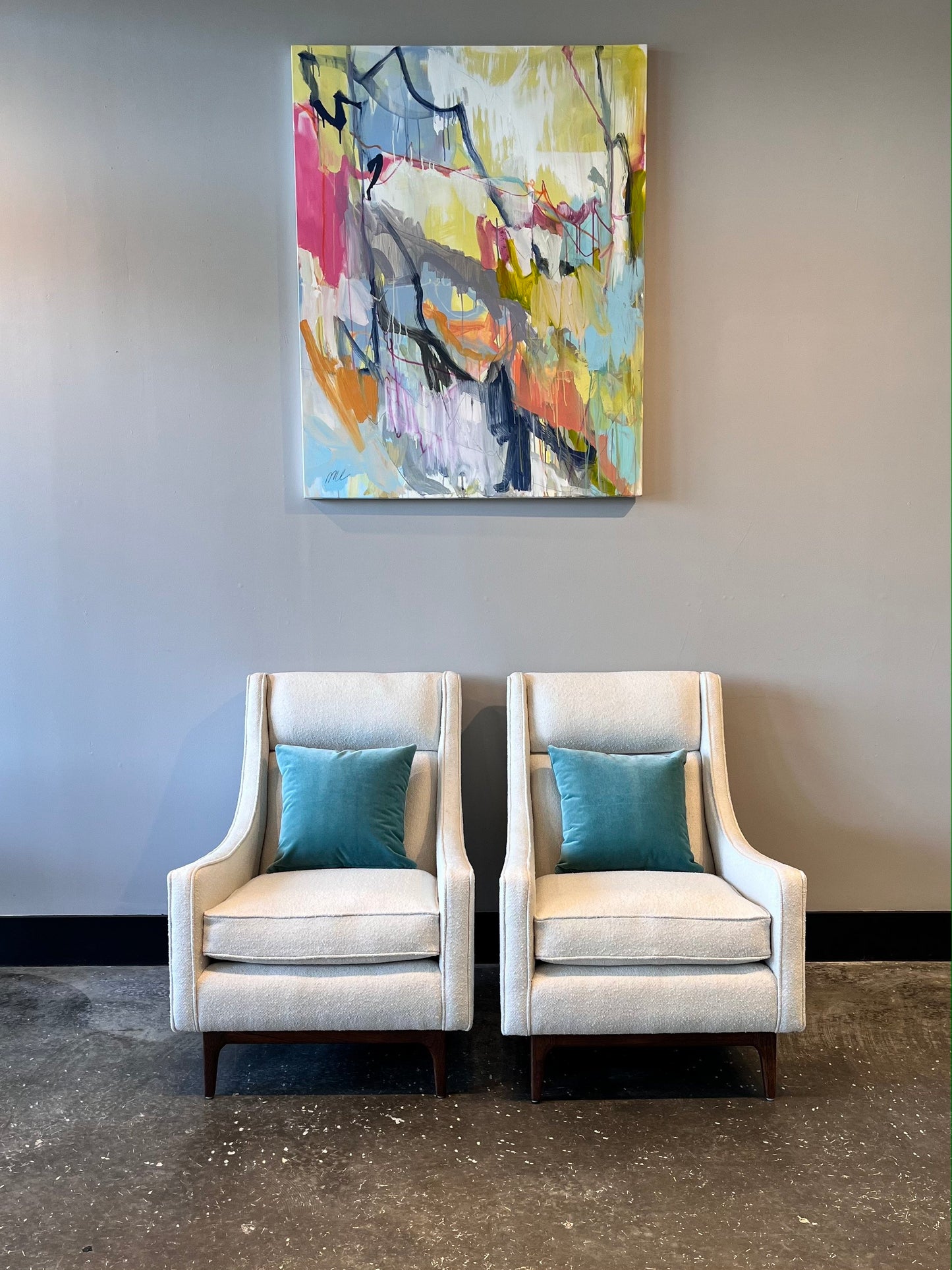 Pair of Mid Century Lounger Club Chairs