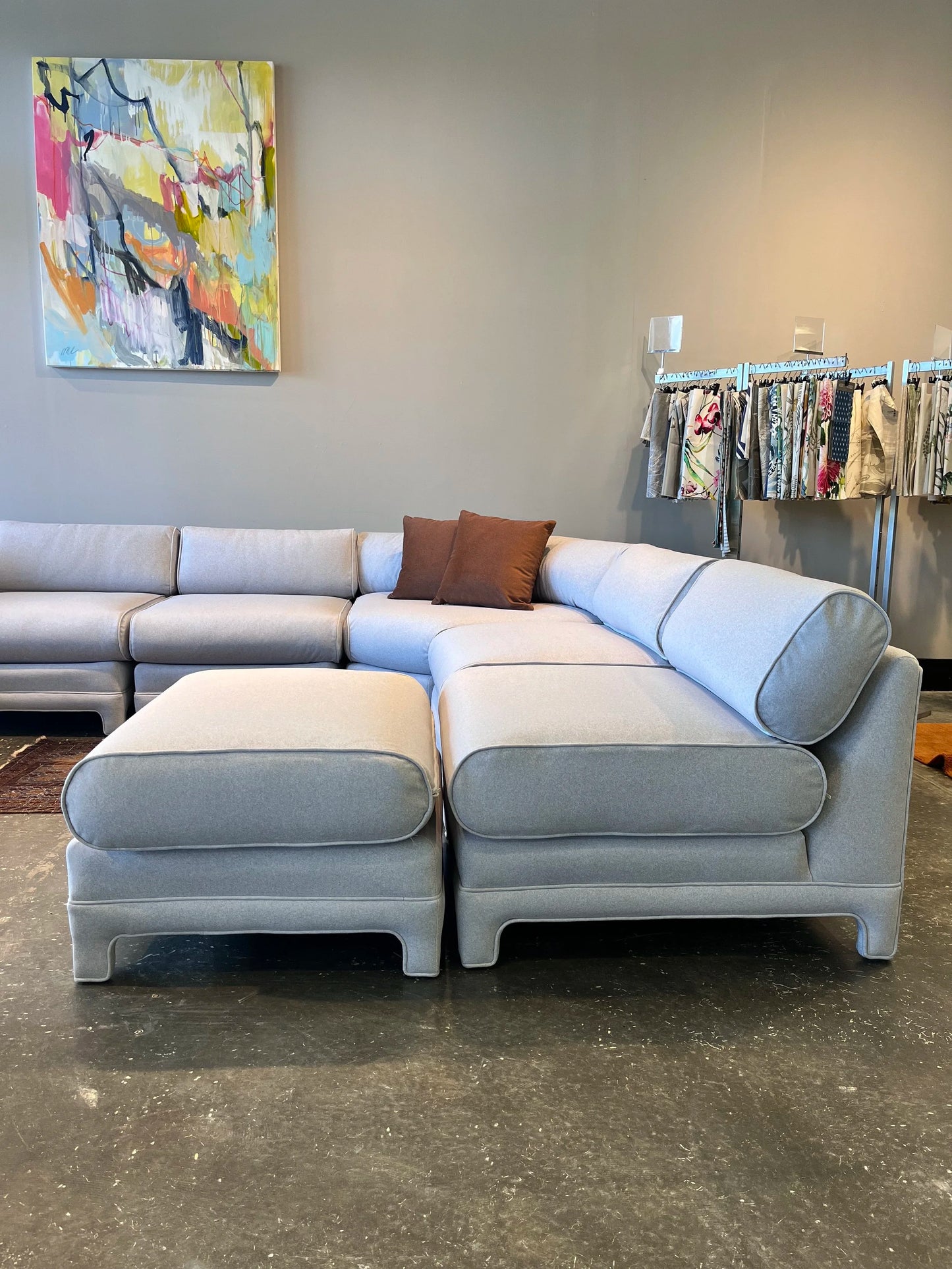 Milo Baughman Thayer Coggin Style Directional U Shaped Sectional