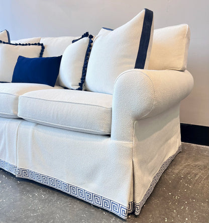 Navy Trim Sofa