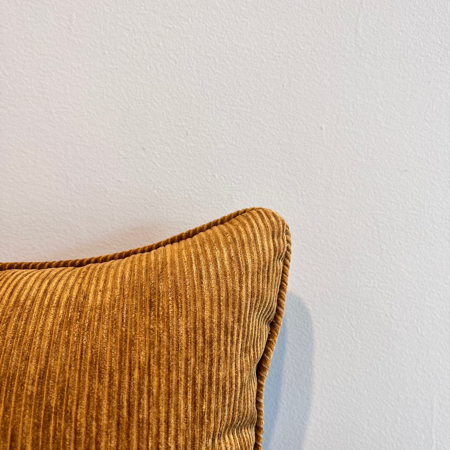Brass Corduroy Lumbar Pillow