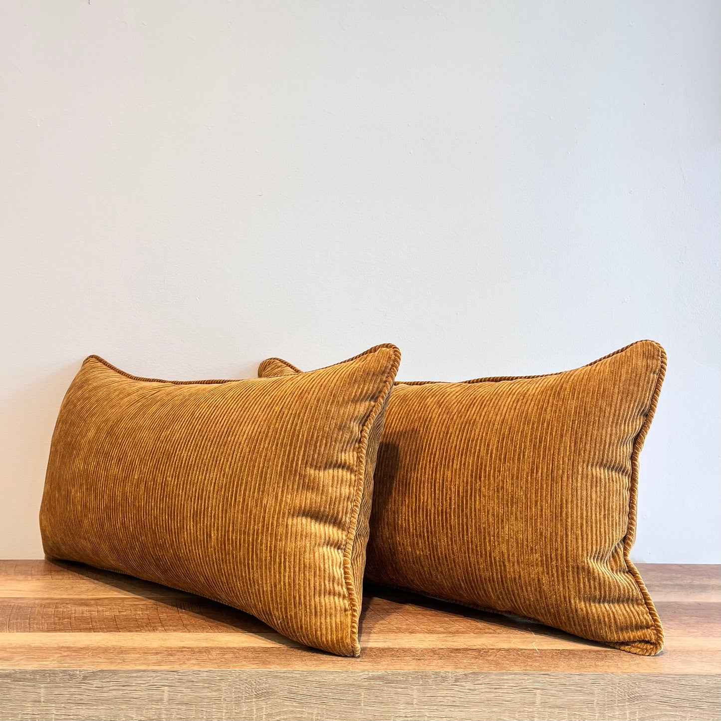 Brass Corduroy Lumbar Pillow