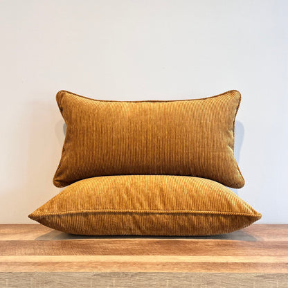Brass Corduroy Lumbar Pillow