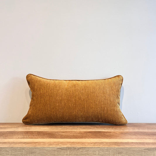 Brass Corduroy Lumbar Pillow