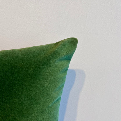 Emerald Velvet Throw Pillow