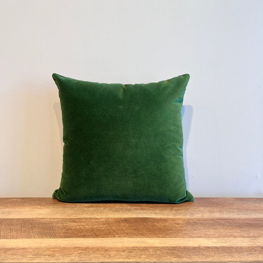 Emerald Velvet Throw Pillow