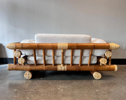 Bamboo Loveseat Sofa