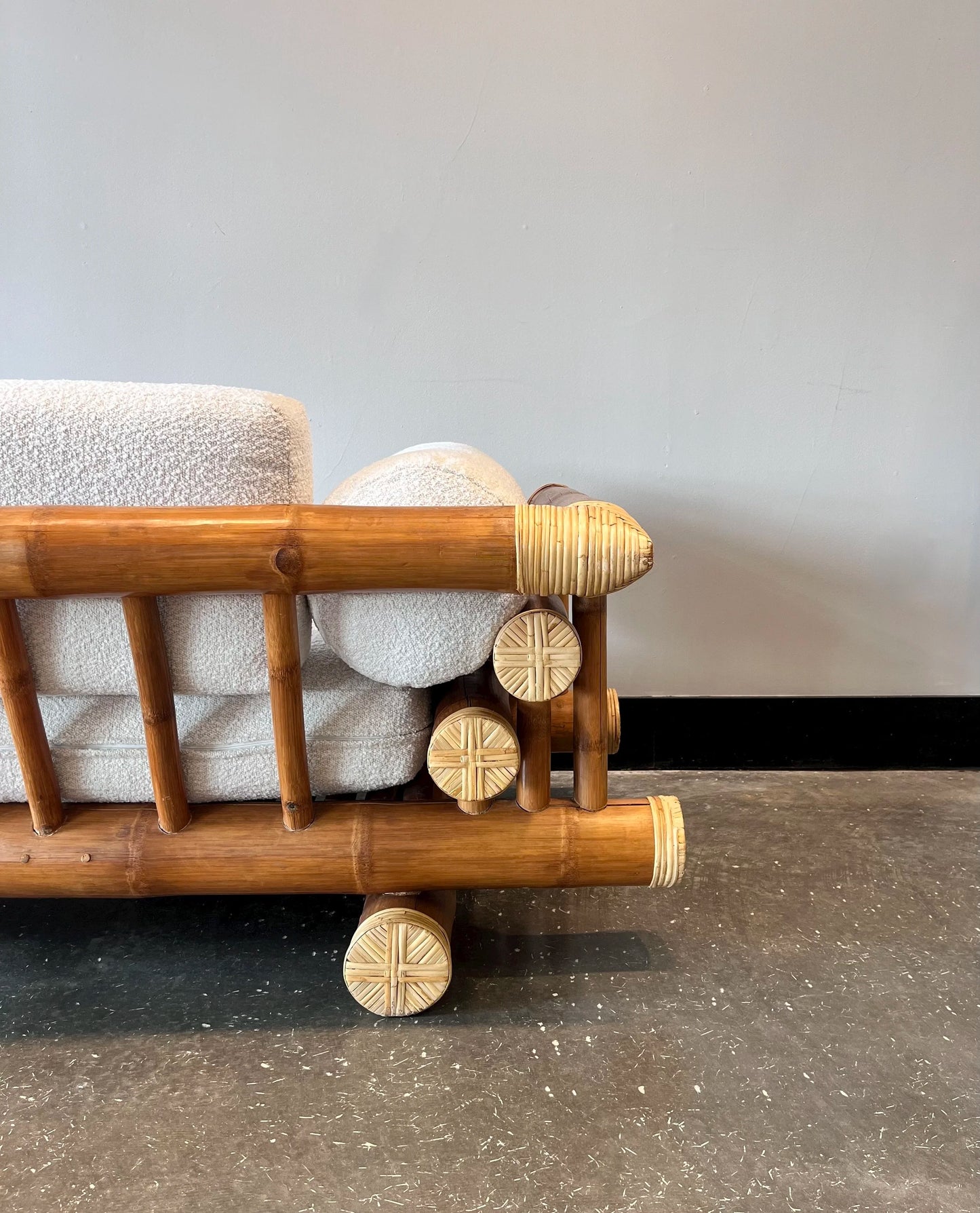 Bamboo Loveseat Sofa