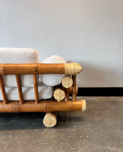 Bamboo Loveseat Sofa