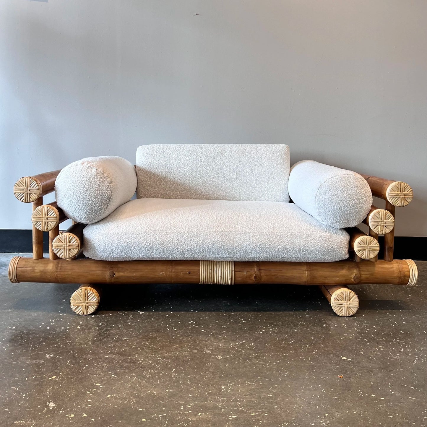 Bamboo Loveseat Sofa