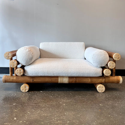 Bamboo Loveseat Sofa