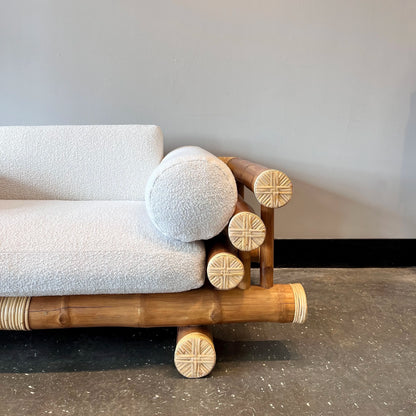 Bamboo Loveseat Sofa