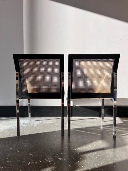 Mid Century Cane Back Dining Chairs