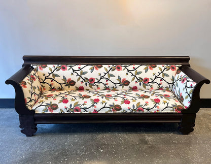 Embroidered Fig Antique Sofa