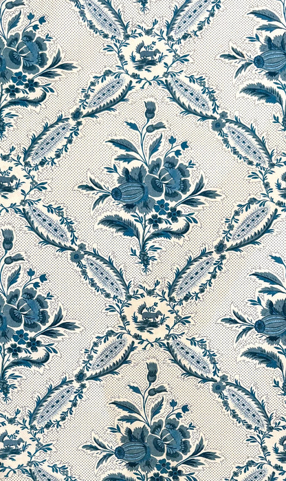 St Julien Fabric by Fleurons d'Hélène in Lagoon