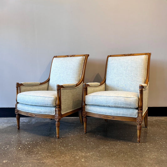 Louis XVI Carved Club Chair