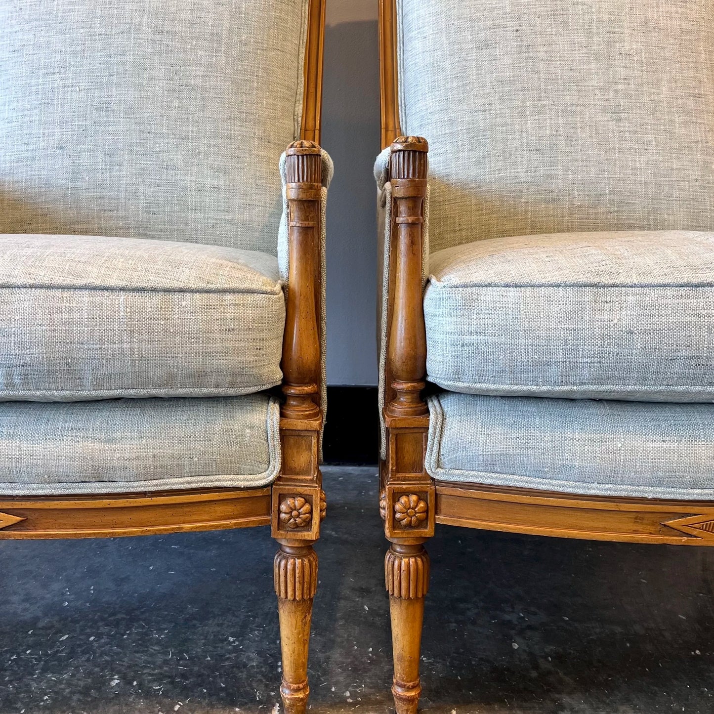 Louis XVI Carved Club Chair
