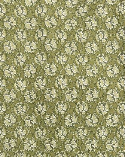 Feuilles Fabric by Fleurons d'Hélène in Chartreuse