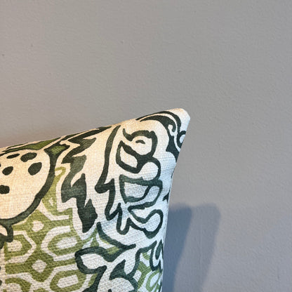 Kiwi & Linen Lumbar Pillow
