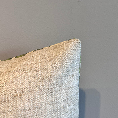 Kiwi & Linen Lumbar Pillow