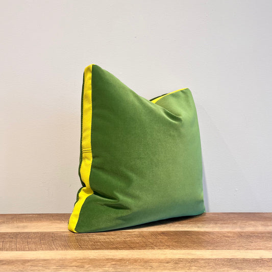 Grasshopper Velvet Throw Pillow