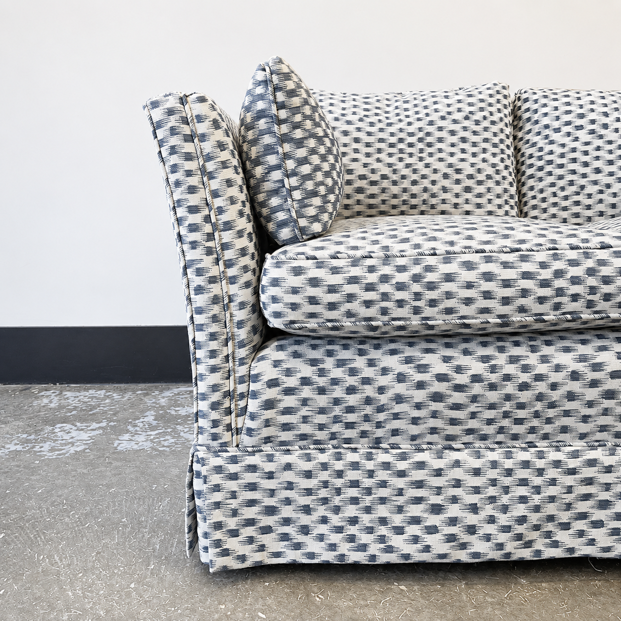 Fluted Tuxedo Sofa