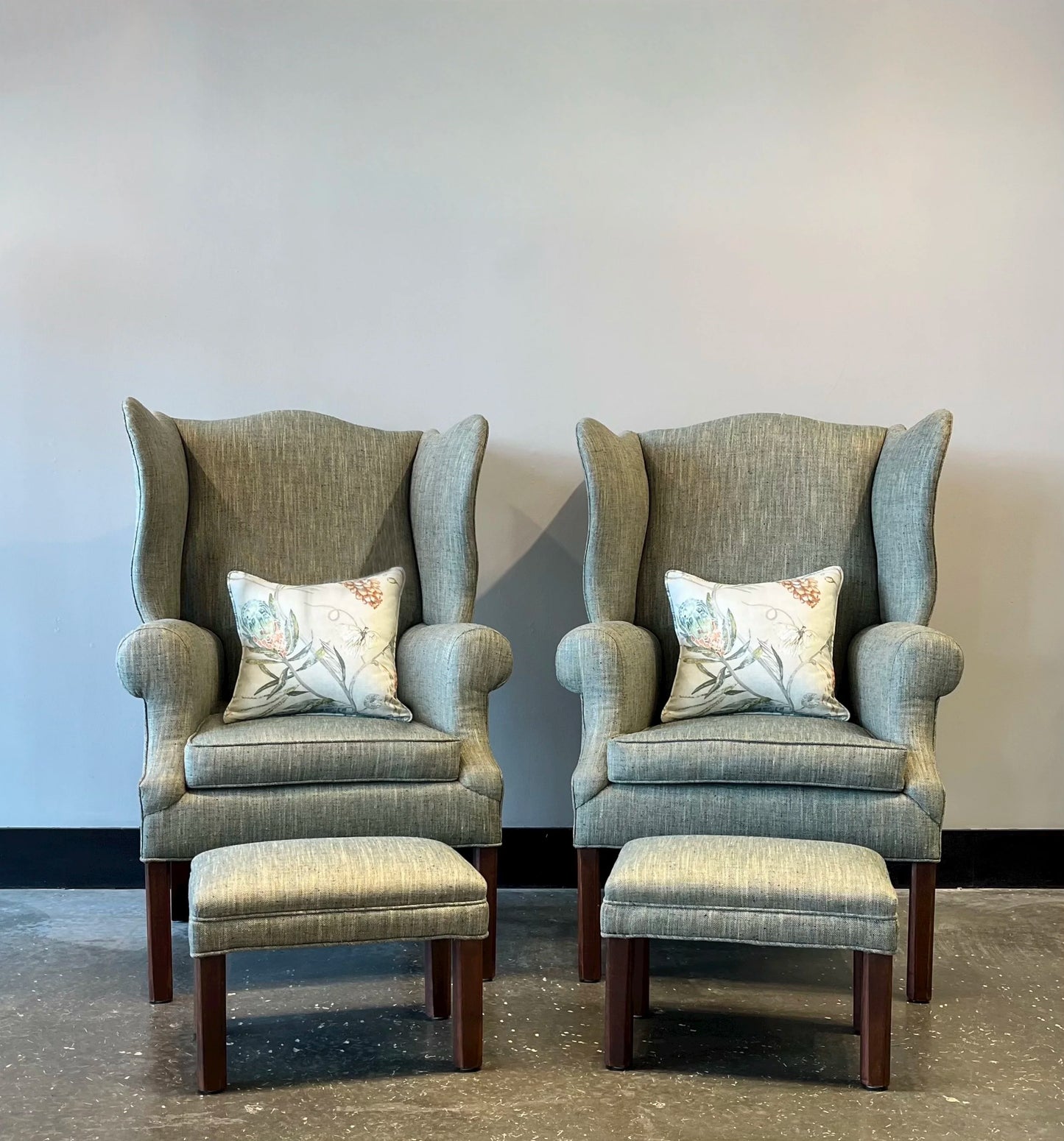Pair of Thyme Wingback Chairs