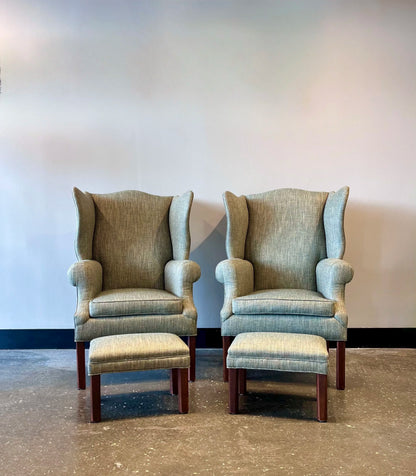 Pair of Thyme Wingback Chairs
