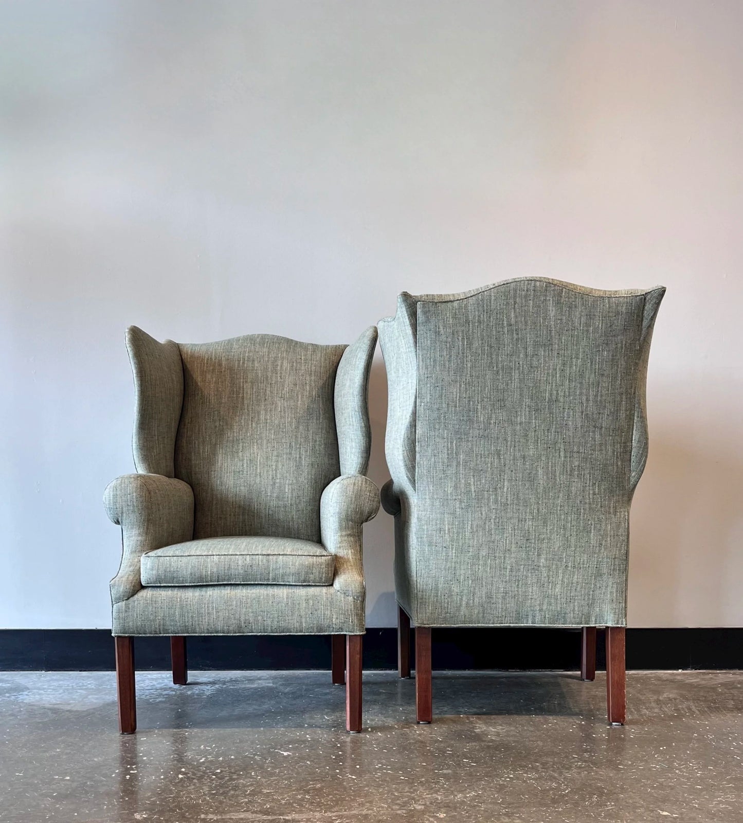 Pair of Thyme Wingback Chairs