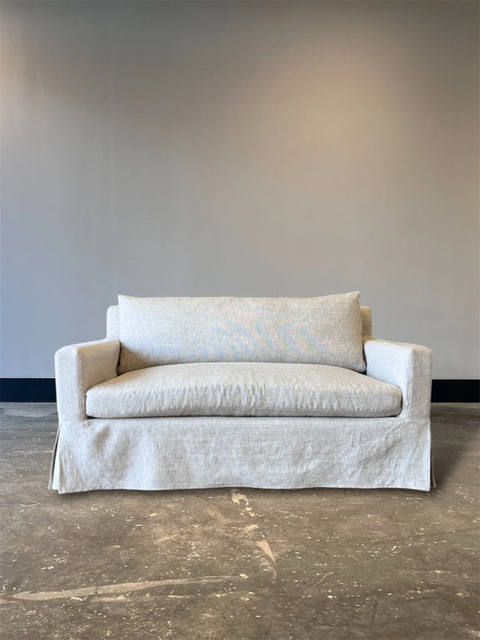 Restoration Hardware Belgian Track Arm Sofa w/ Slipcover