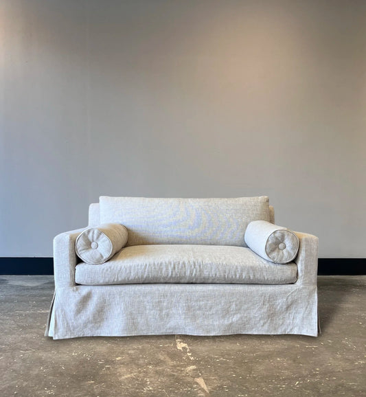 Restoration Hardware Belgian Track Arm Sofa w/ Slipcover