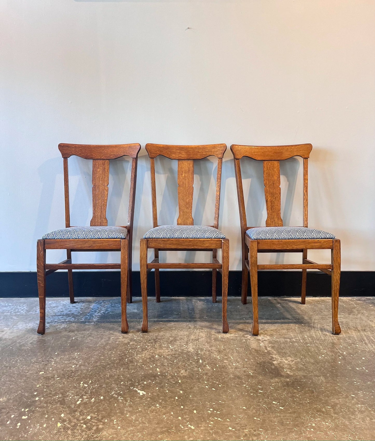 Vintage Oak T Back Chair