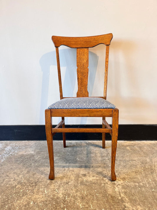 Vintage Oak T Back Chair