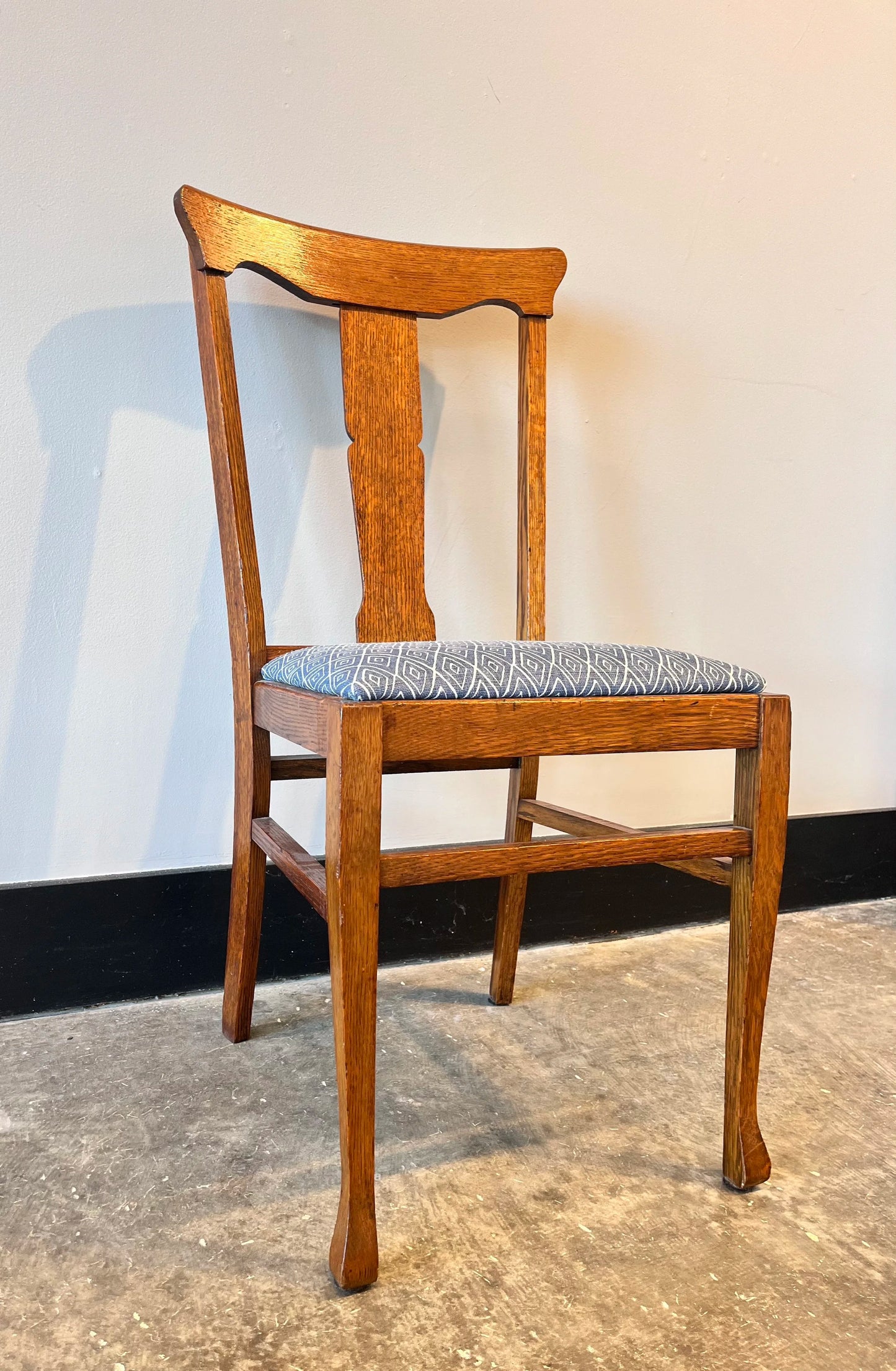 Vintage Oak T Back Chair