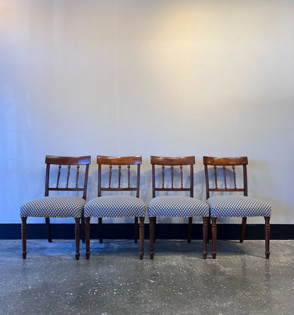 Antique Inlaid Sheraton Side Chairs