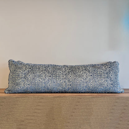 Geometric Chenille Lumbar Pillow