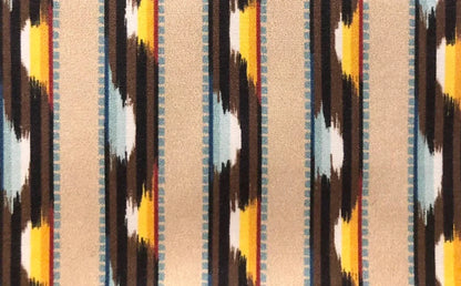 Maury Fabric by Fleurons d'Hélène in Peat