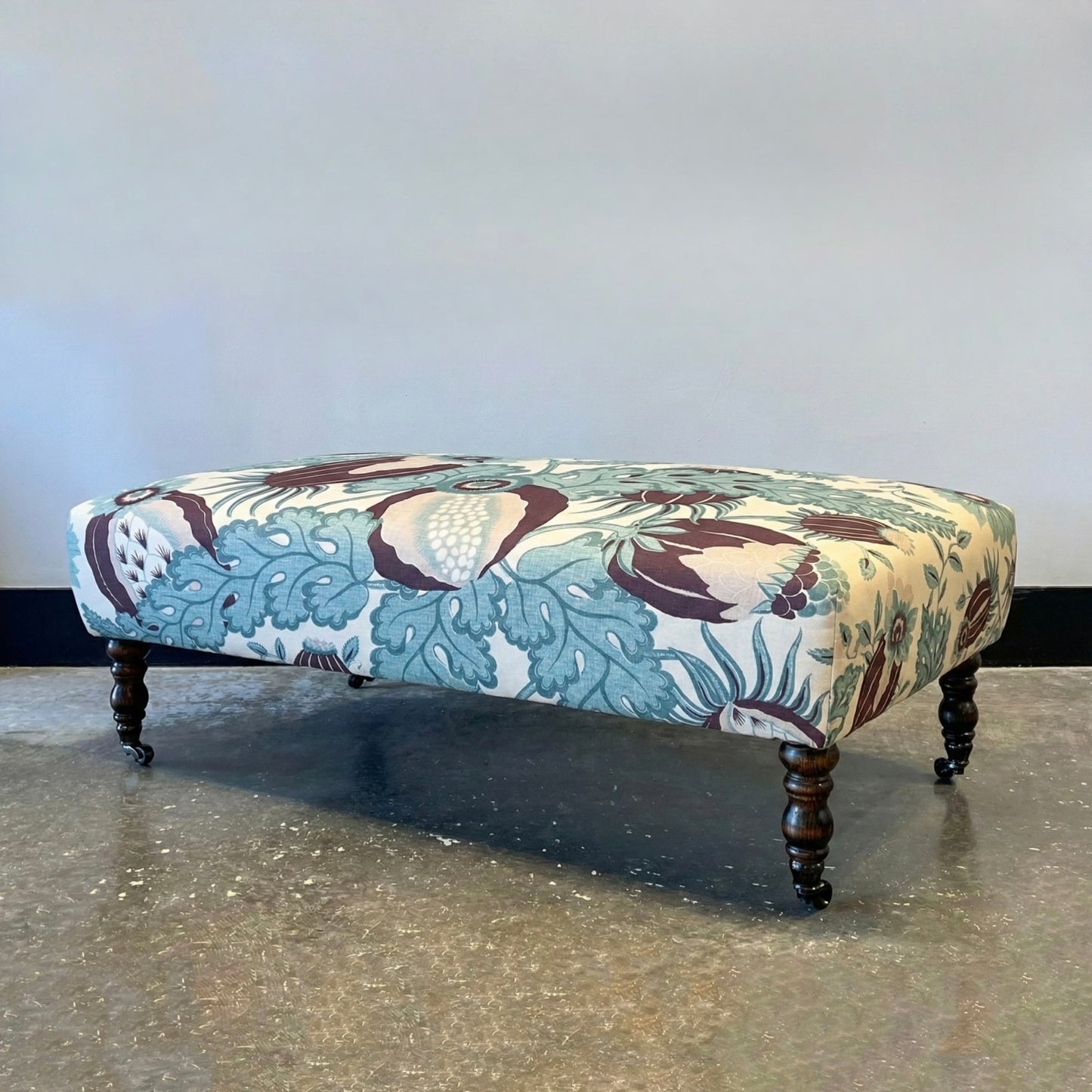 Christopher Farr Carnival Aubergine on N°80 Ottoman