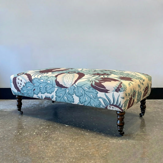 Christopher Farr Carnival Aubergine on N°80 Ottoman