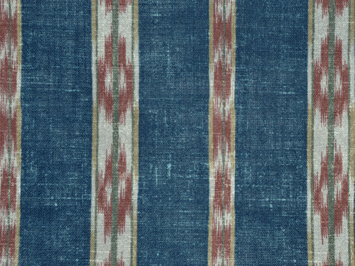 Ikat Stripe Fabric by Titley & Marr in Turquoise