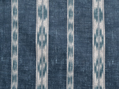 Ikat Stripe Fabric by Titley & Marr in Indigo