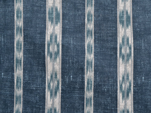 Ikat Stripe Fabric by Titley & Marr in Indigo
