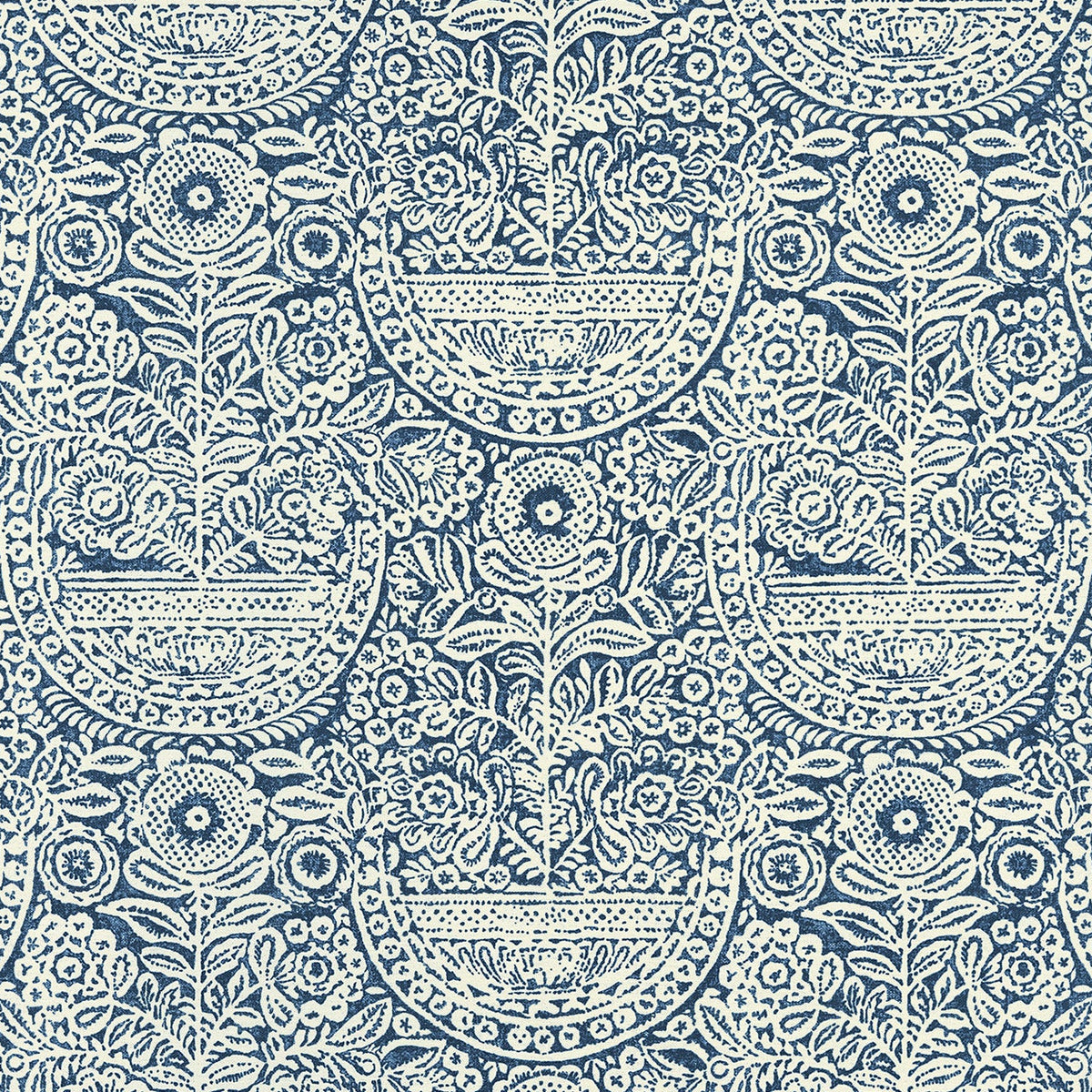 Irène Fabric by Décors Barbares in Blue