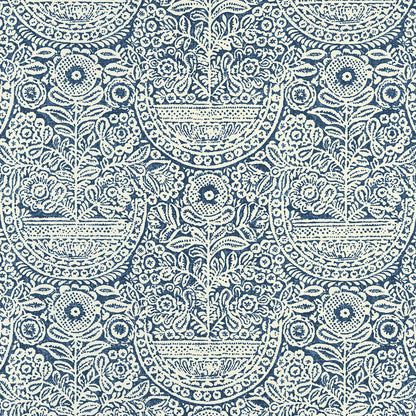 Irène Fabric by Décors Barbares in Blue