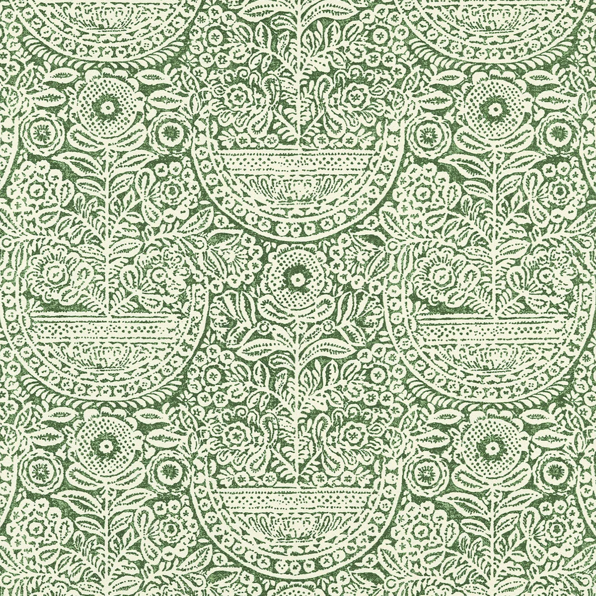 Irène Fabric by Décors Barbares in Green
