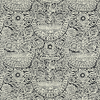 Irène Fabric by Décors Barbares in Ink