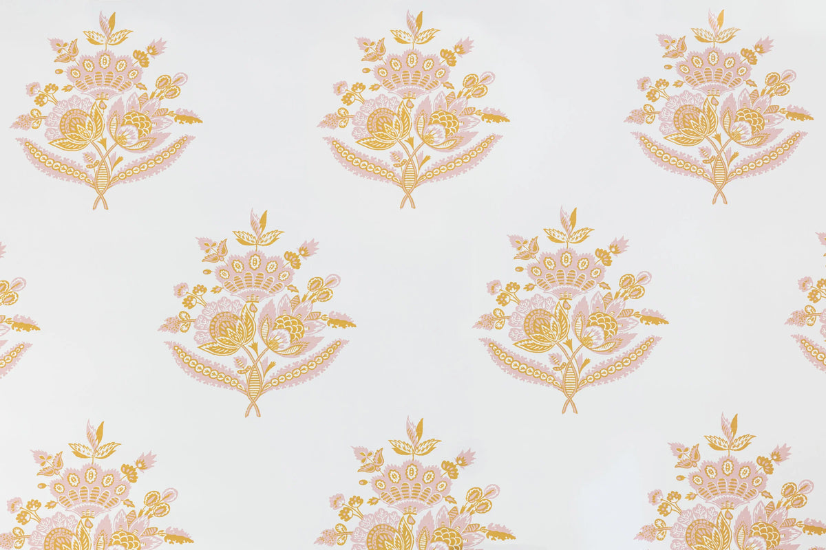Isabelle Wallpaper by Alice Sergeant in Blossom